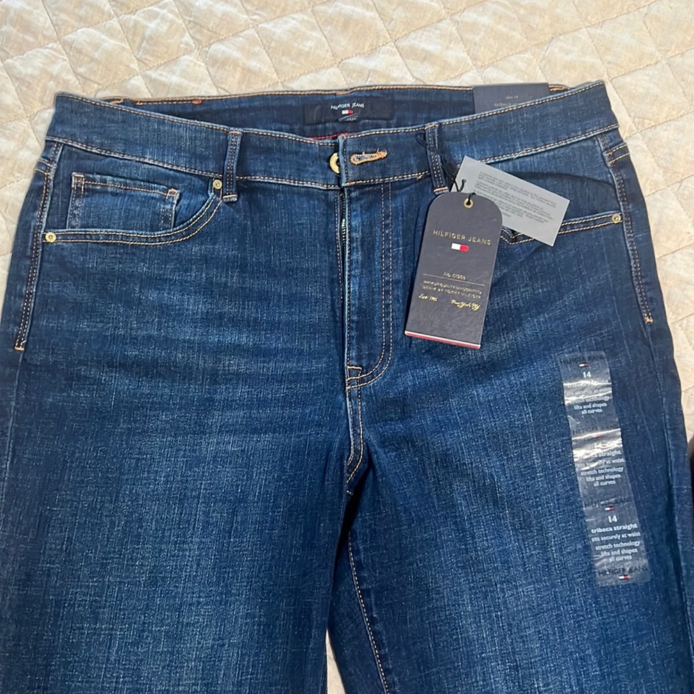 Tommy Hilfiger Tribeca Jeans Dark Blur SZ 14